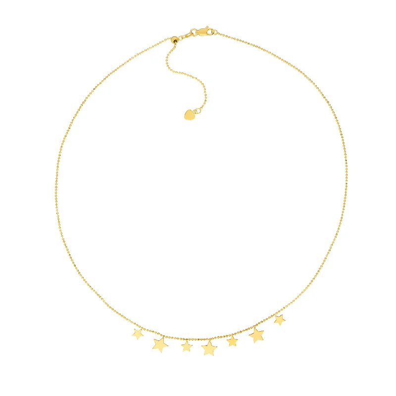 Grab Exquisite Jewelry At The Lowest Prices Multi-Star Dangle Choker