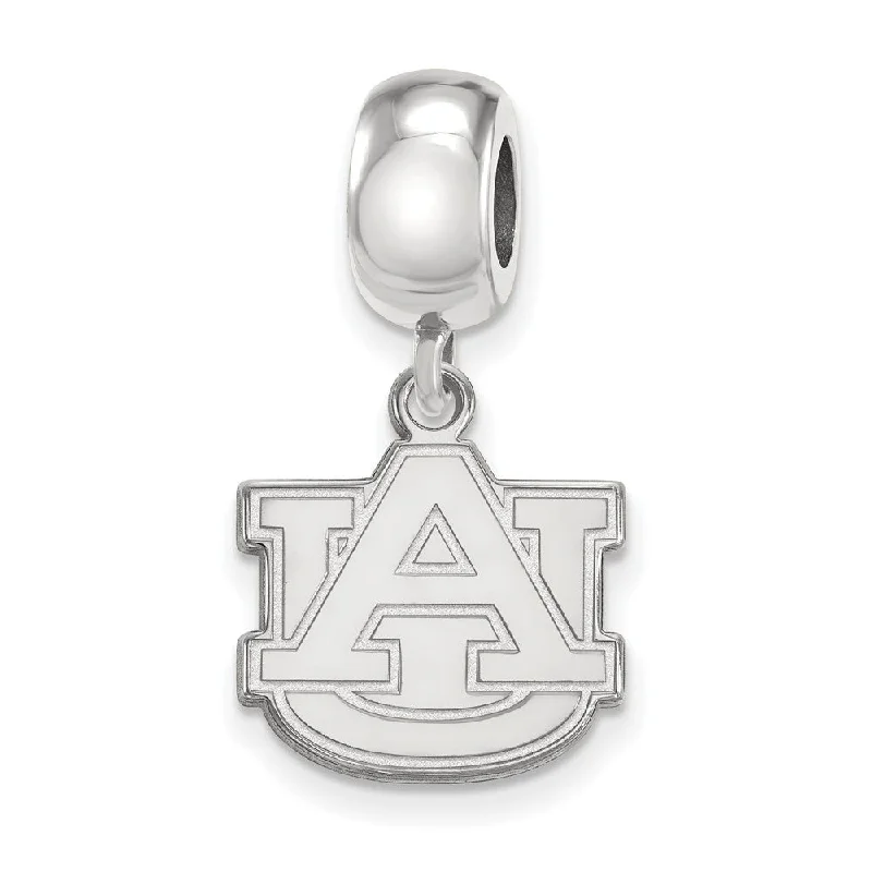 Sterling Silver Auburn University Small Dangle Bead Charm