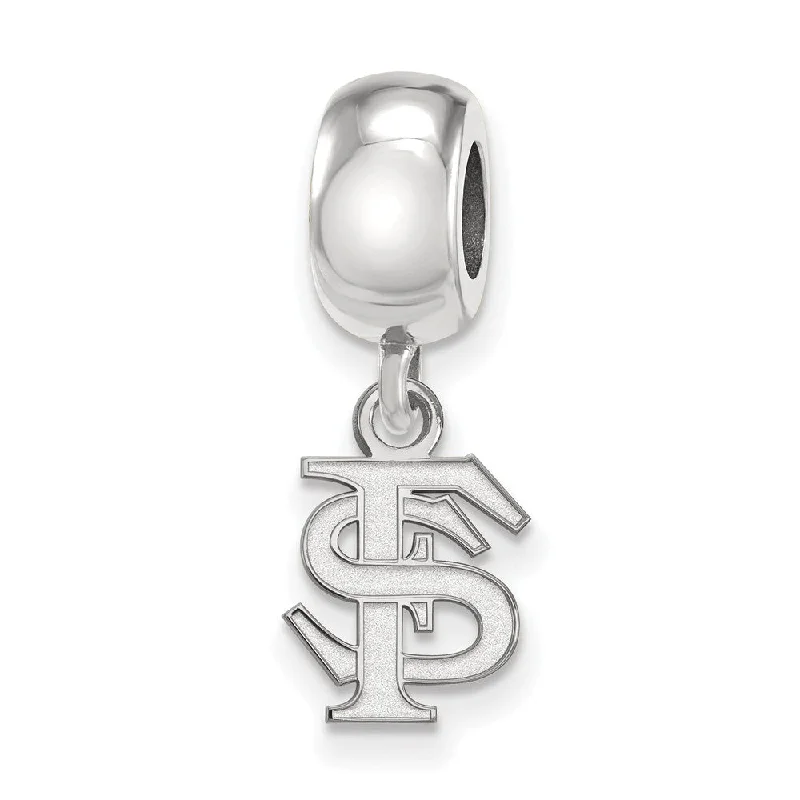 Sterling Silver Florida State Univ. XS 'FS' Dangle Bead Charm