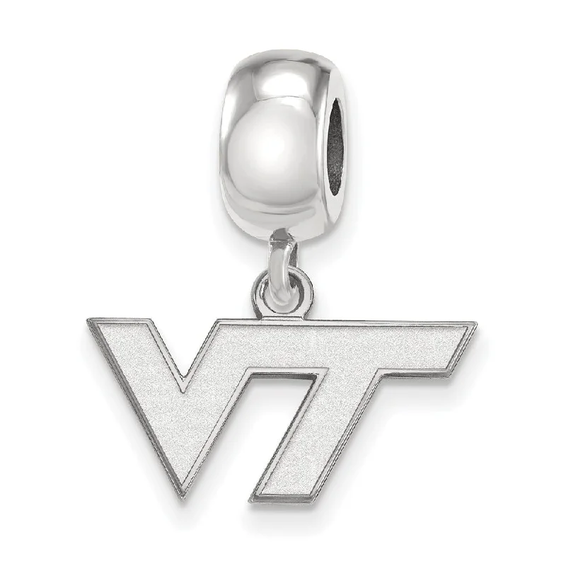 Sterling Silver Virginia Tech XS 'VT' Dangle Bead Charm