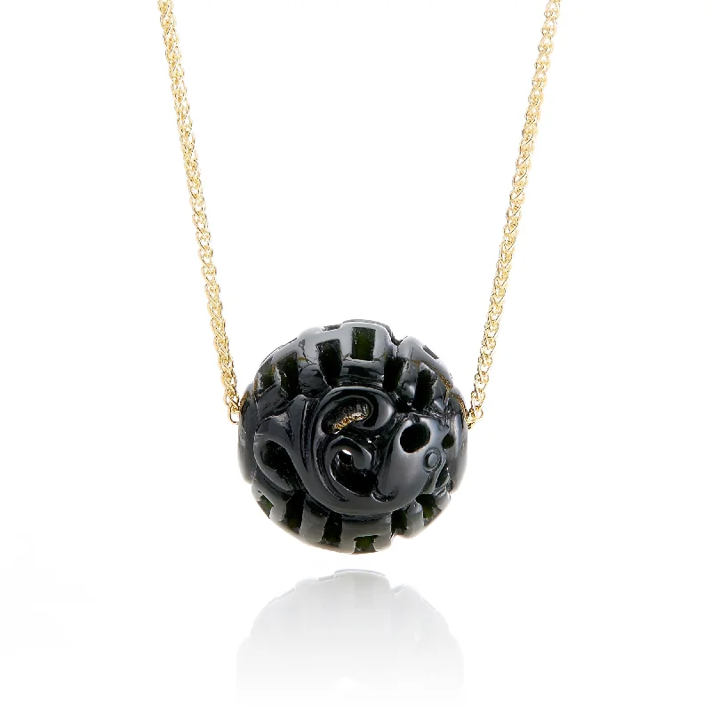 The Ultimate Jewelry Sale – Shop Premium Styles Black Jade Dragon Ball Pendant Necklace