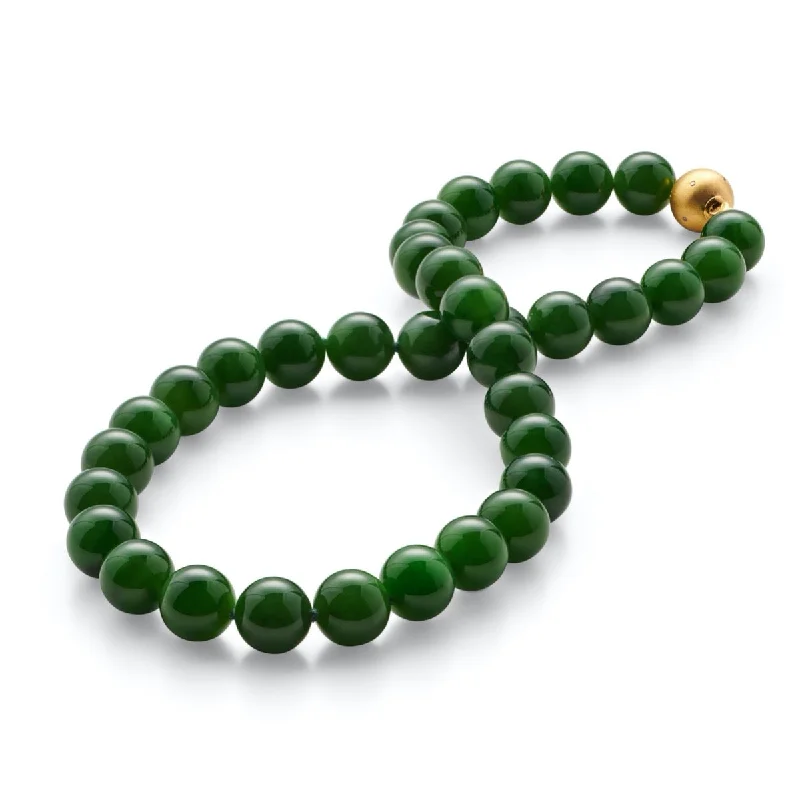 Jewelry Sale Bonanza – Grab Your Sparkle Now 12mm Green Nephrite Jade & Gold Necklace Jewelry Sale Bonanza – Grab Your Sparkle Now 12mm Green Nephrite Jade & Gold Necklace