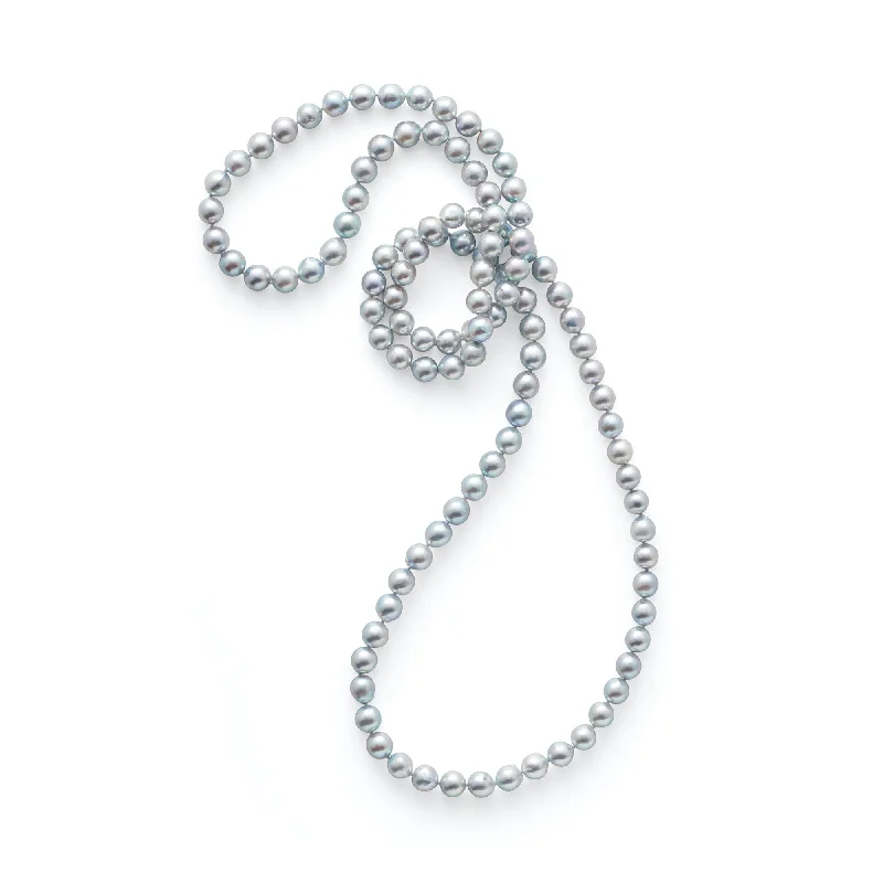 Elegant Necklaces And Bracelets At Limited-Time Offers Baroque Blue Akoya Pearl Rope Necklace Elegant Necklaces And Bracelets At Limited-Time Offers Baroque Blue Akoya Pearl Rope Necklace