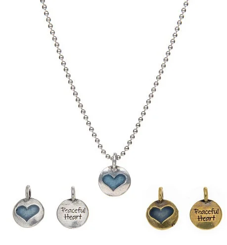 Peaceful Heart - Hearts of Gold Necklace