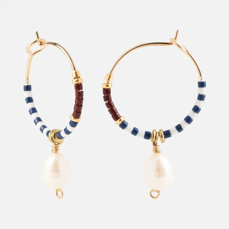 Premium Jewelry Now Available At Special Discounts Pearl Drop Hoops