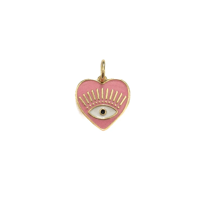 Exclusive Jewelry Markdowns – Limited-Time Offer Pink Evil Eye Heart Charm