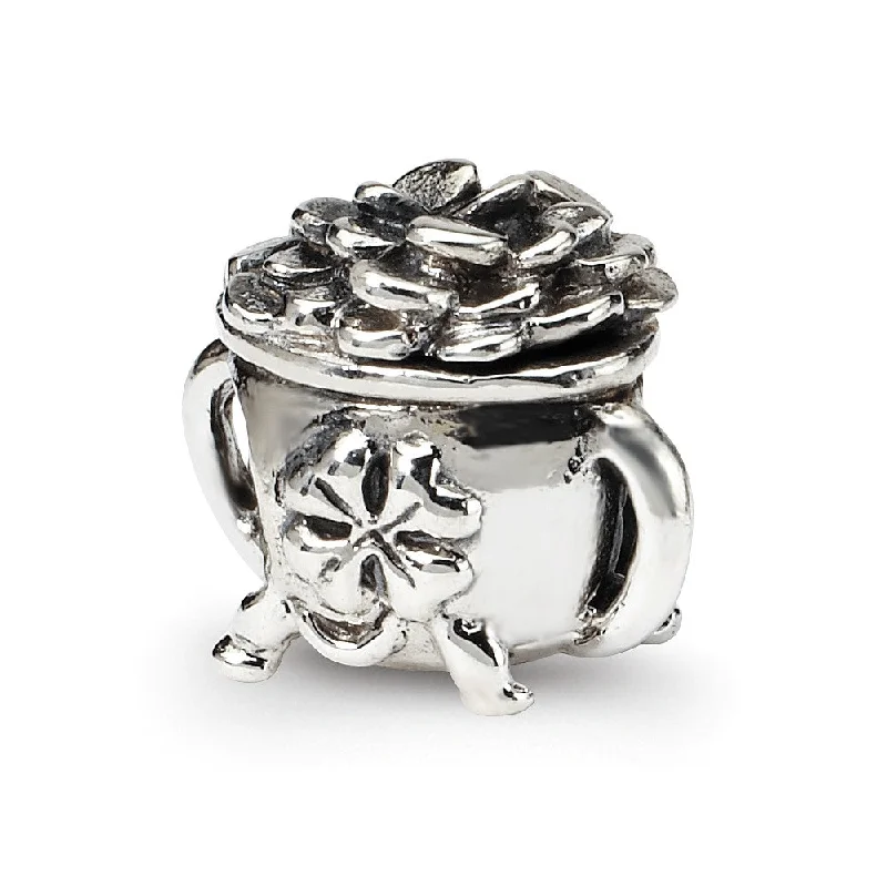 Sterling Silver Pot-of-Gold Bead Charm