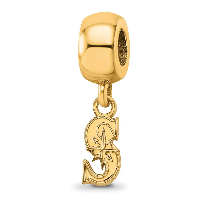 Don't Miss Out – Shop Elegant Jewelry For Less S.S. 14K Yellow Gold Plated MLB Seattle Mariners XS Dangle Bead Charm Don't Miss Out – Shop Elegant Jewelry For Less S.S. 14K Yellow Gold Plated MLB Seattle Mariners XS Dangle Bead Charm