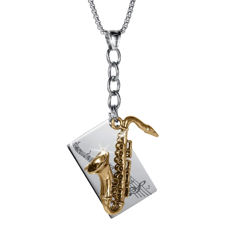 Romantic Heart-Shaped Jewelry For Special Gifts Saxophone Pendant