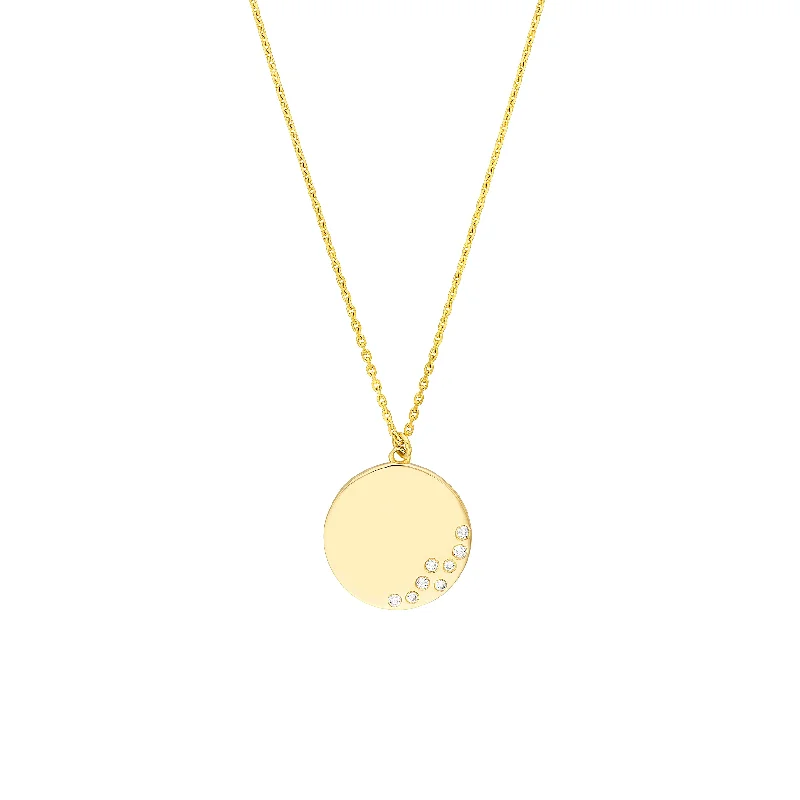 Jewelry Deals That Outshine The Rest Scattered Diamond Medallion Necklace