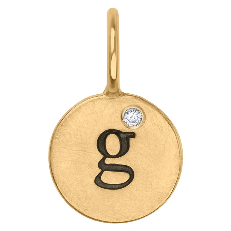 Modern Statement Jewelry For Bold Styling Gold Single Initial Round Charm