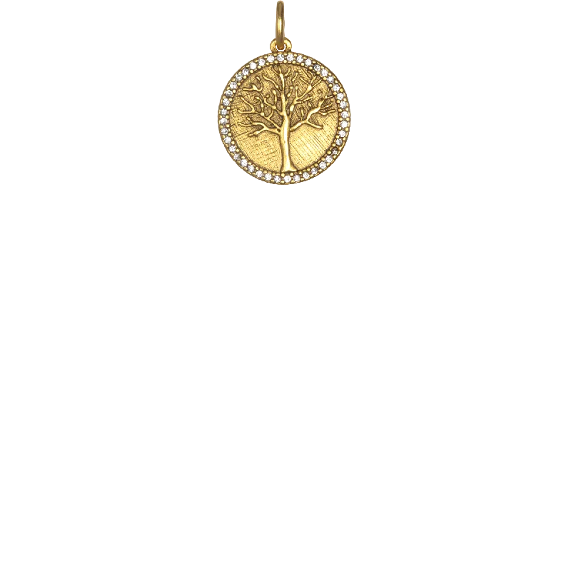 Celebrate With Sparkle – Jewelry Sale Now Live Small Pavé Tree of Life - Gold