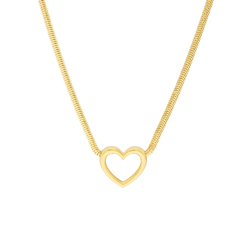 Your Dream Jewelry At Dream Prices – Shop Now Snake Open Heart Necklace