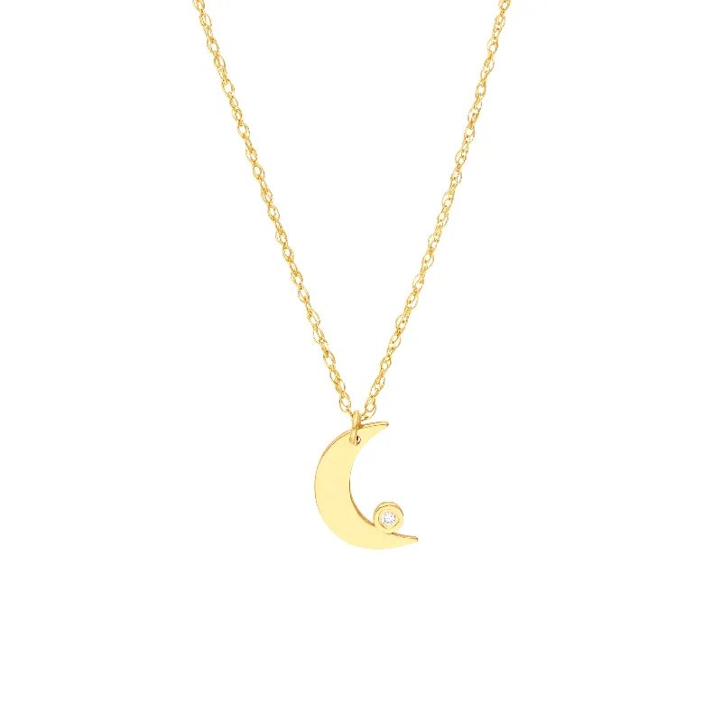 Exclusive Savings On Timeless Jewelry Pieces So You Diamond Bezel Half Moon Necklace
