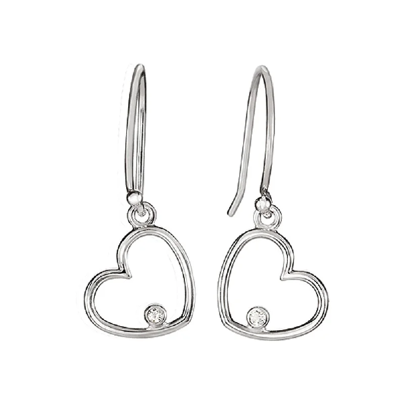 Handcrafted Jewelry Sale – Unique Designs At Low Prices Solitaire Diamond Heart Earrings in Sterling Silver Handcrafted Jewelry Sale – Unique Designs At Low Prices Solitaire Diamond Heart Earrings in Sterling Silver