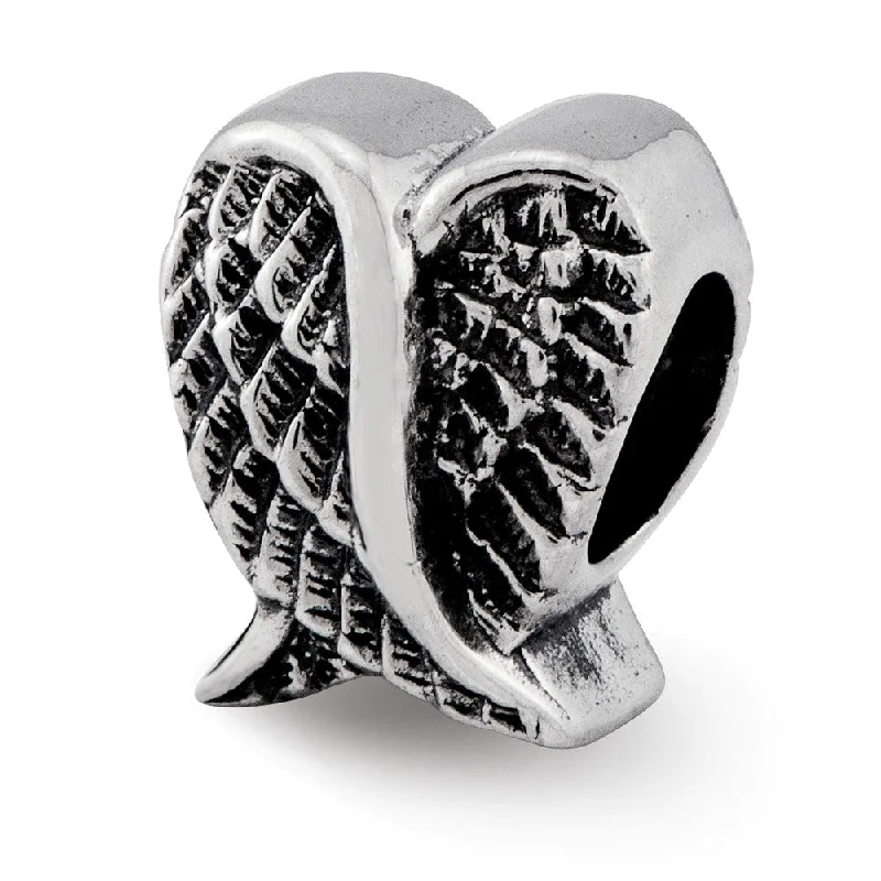 Seasonal Jewelry Sale – Upgrade Your Collection Sterling Silver Antiqued Heart Shaped Wings Bead Charm Seasonal Jewelry Sale – Upgrade Your Collection Sterling Silver Antiqued Heart Shaped Wings Bead Charm