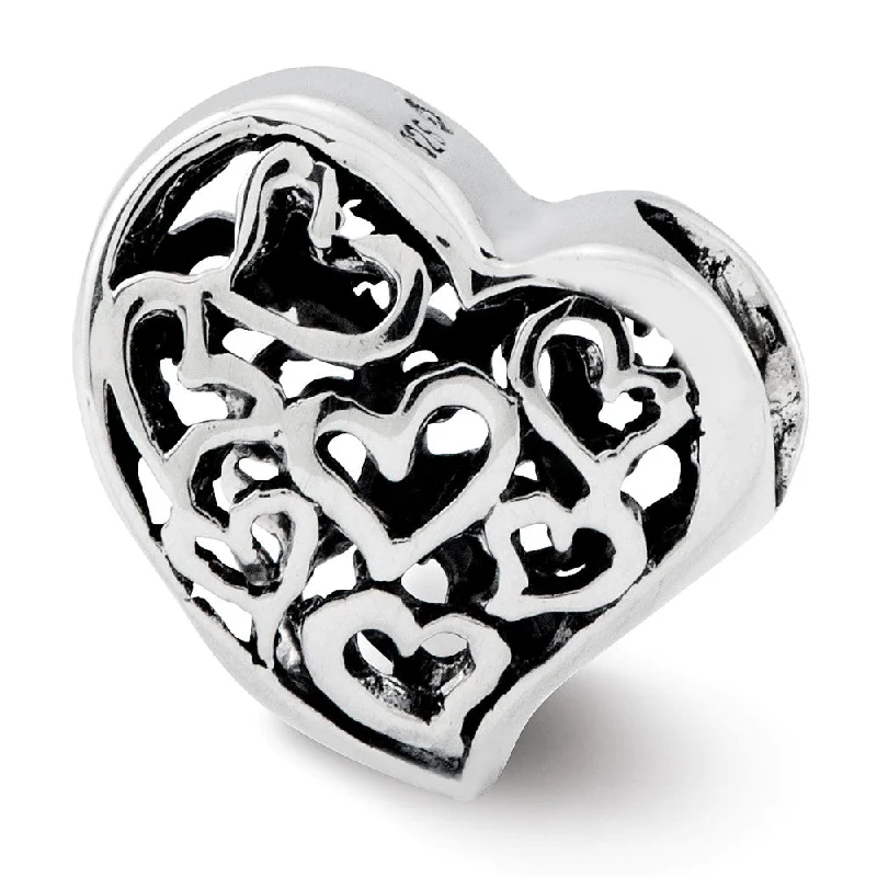 Shop Elegant Jewelry At Unbeatable Prices Sterling Silver Asymmetrical Cutout Hearts Bead Charm Shop Elegant Jewelry At Unbeatable Prices Sterling Silver Asymmetrical Cutout Hearts Bead Charm