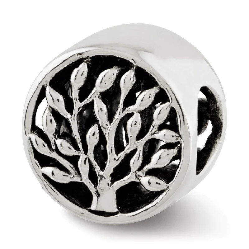 Discounted Jewelry For A Glamorous Look Sterling Silver Double Sided Cylinder Tree Bead Charm, 10mm Discounted Jewelry For A Glamorous Look Sterling Silver Double Sided Cylinder Tree Bead Charm, 10mm