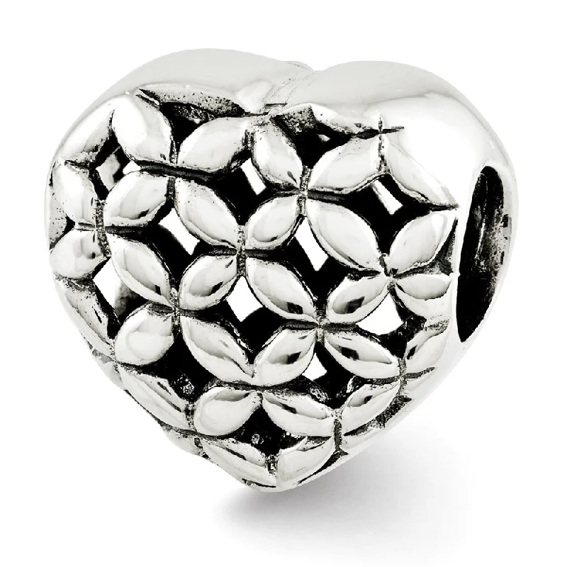 Personalized Jewelry Sale – Unique Pieces At Great Prices Sterling Silver Floral Lattice Heart Bead Charm Personalized Jewelry Sale – Unique Pieces At Great Prices Sterling Silver Floral Lattice Heart Bead Charm