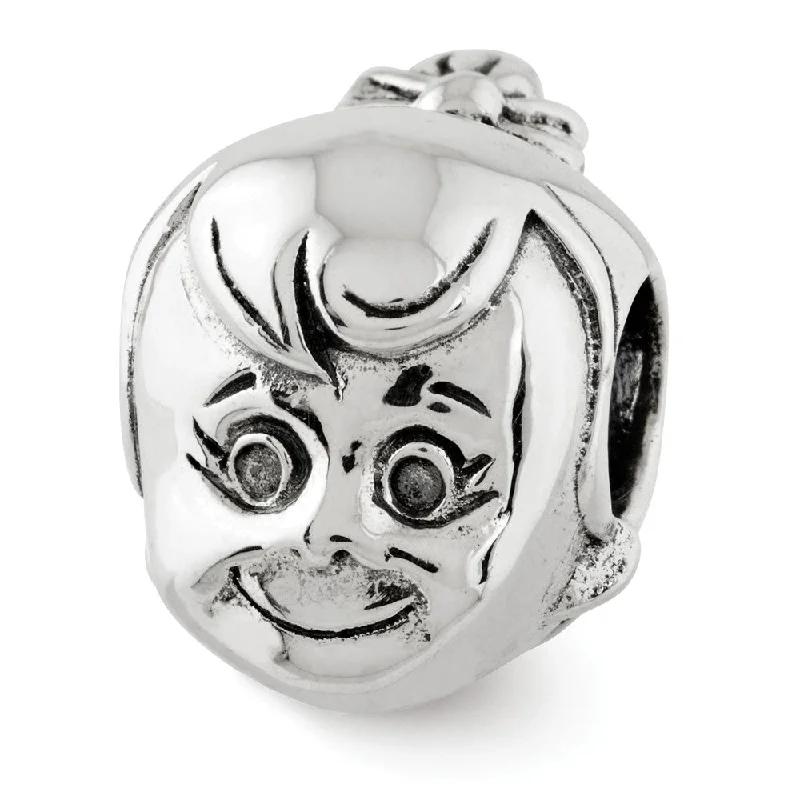 Final Call – Shop Exquisite Jewelry Before It's Gone Sterling Silver Little Girl's Head with Ponytail Bead Charm Final Call – Shop Exquisite Jewelry Before It's Gone Sterling Silver Little Girl's Head with Ponytail Bead Charm