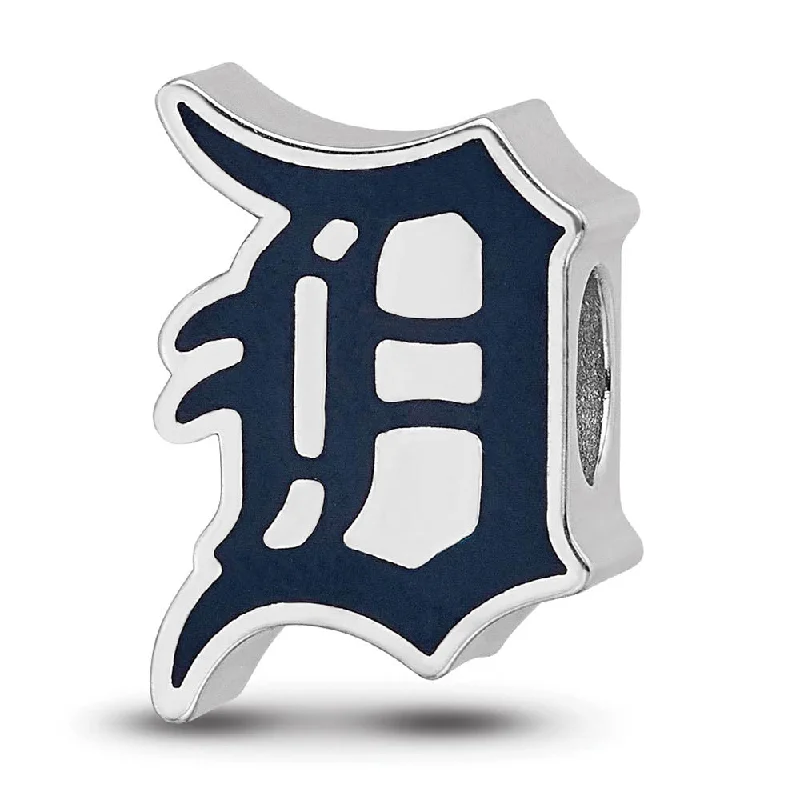 Seasonal Jewelry Deals – Elevate Your Style Sterling Silver Rhodium Plated MLB Detroit Tigers Enamel Bead Charm Seasonal Jewelry Deals – Elevate Your Style Sterling Silver Rhodium Plated MLB Detroit Tigers Enamel Bead Charm