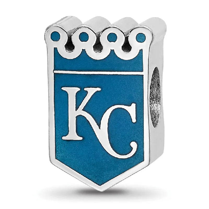 Stunning Jewelry At A Fraction Of The Price Sterling Silver Rhodium Plated MLB Kansas City Royals Enameled Bead Stunning Jewelry At A Fraction Of The Price Sterling Silver Rhodium Plated MLB Kansas City Royals Enameled Bead