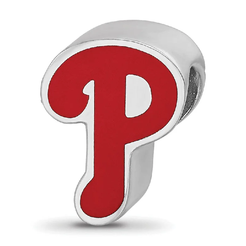 Jewelry Clearance Sale – Final Reductions Sterling Silver Rhodium Plated MLB Philadelphia Phillies Enamel Bead Jewelry Clearance Sale – Final Reductions Sterling Silver Rhodium Plated MLB Philadelphia Phillies Enamel Bead