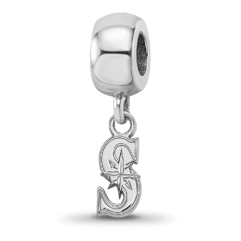 Sparkle In Style With Our Best Jewelry Deals Sterling Silver Rhodium Plated MLB Seattle Mariners XS Dangle Bead Sparkle In Style With Our Best Jewelry Deals Sterling Silver Rhodium Plated MLB Seattle Mariners XS Dangle Bead