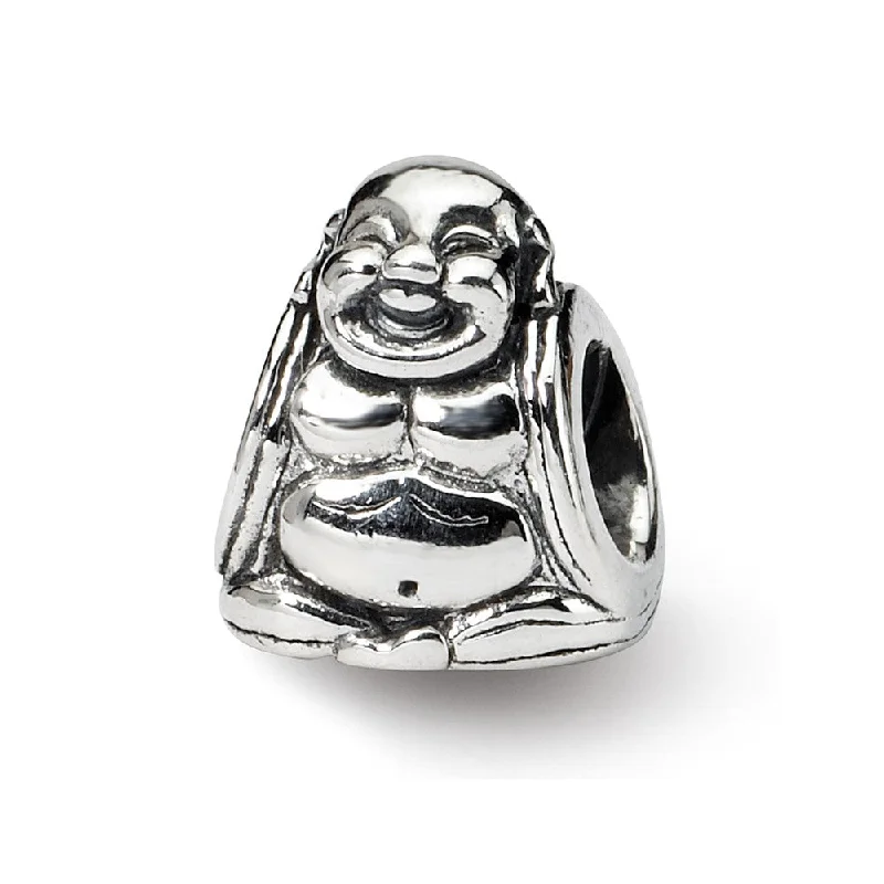 Sterling Silver Sitting Buddha Bead Charm