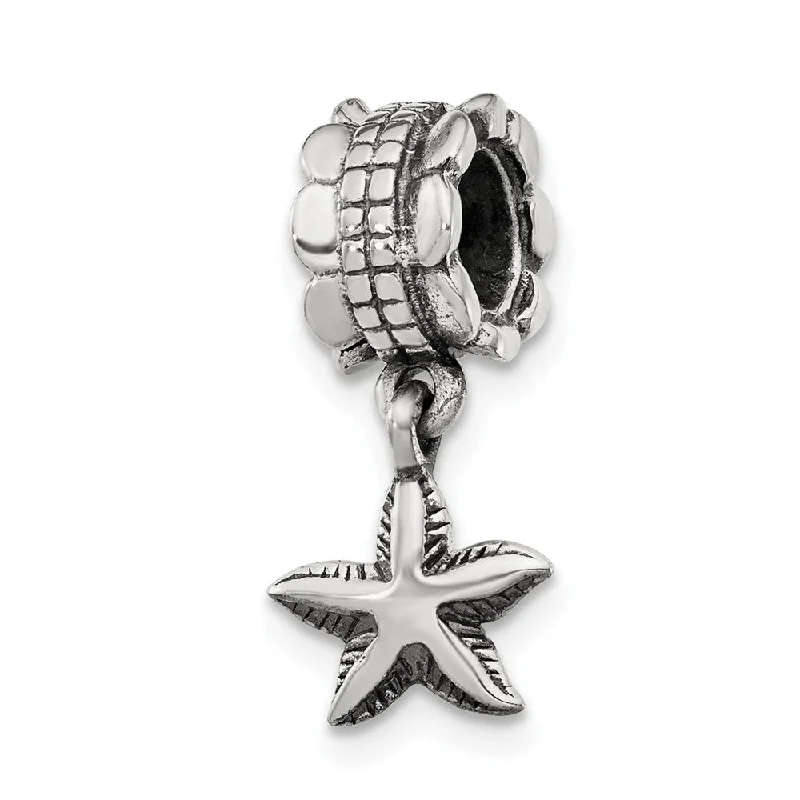 Sterling Silver Starfish Dangle Bead Charm