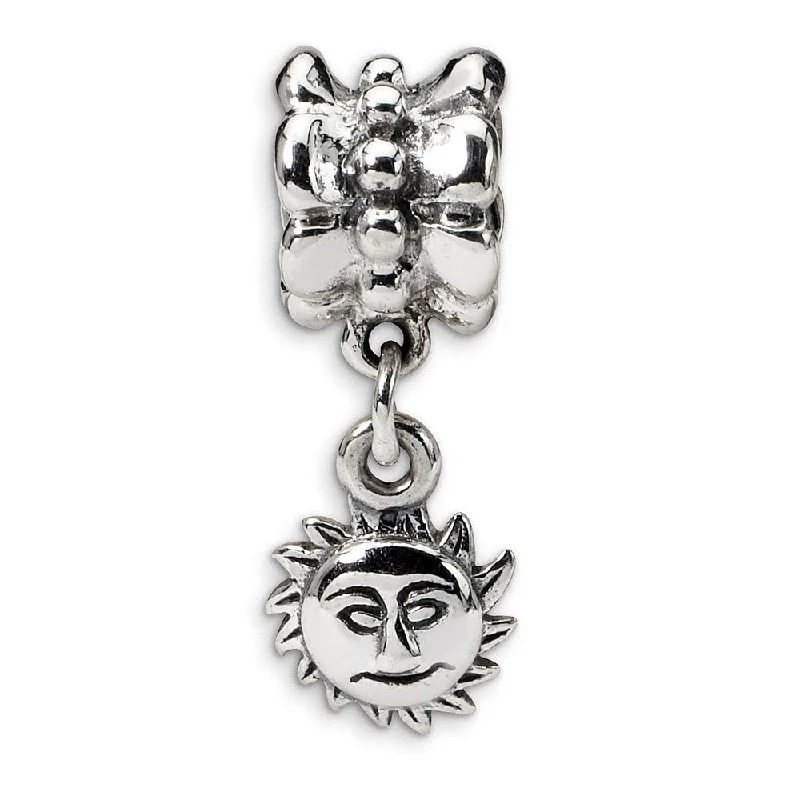 Sterling Silver Sun Dangle Bead Charm