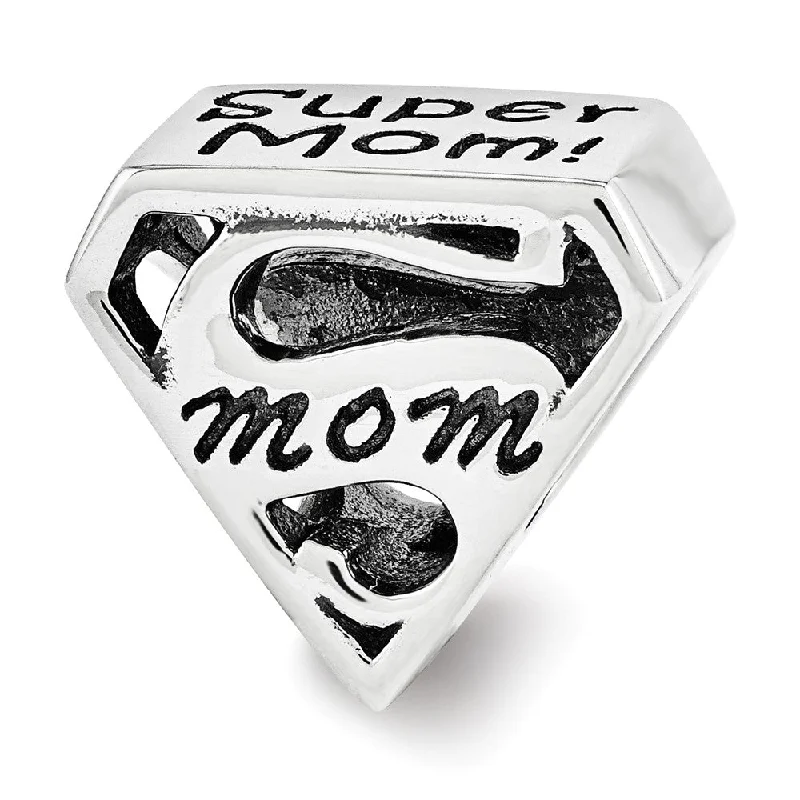 The Ultimate Jewelry Sale – Exclusive Styles At Great Prices Sterling Silver Super Mom Shield Bead Charm The Ultimate Jewelry Sale – Exclusive Styles At Great Prices Sterling Silver Super Mom Shield Bead Charm