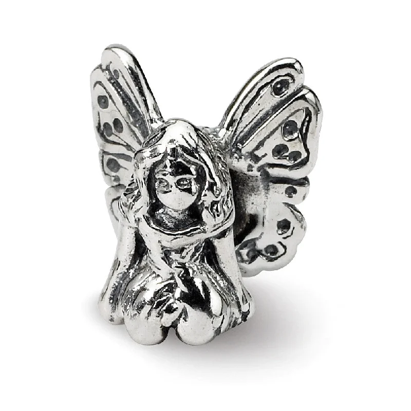 Sterling Silver Winged Fairy Bead Charm