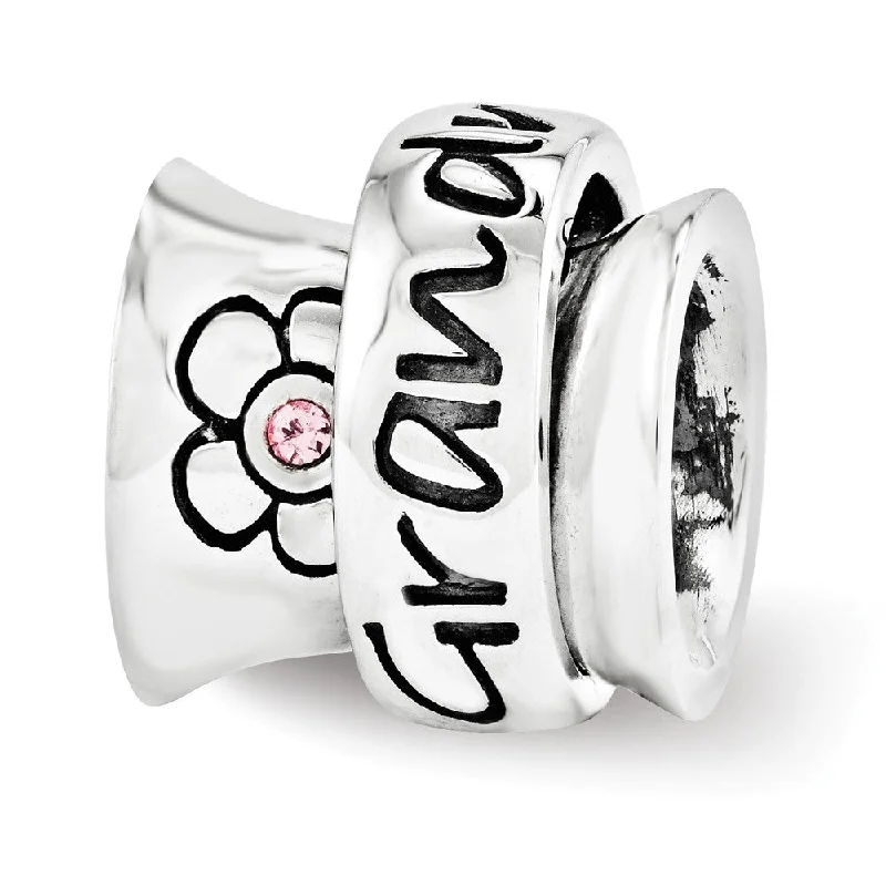 Jewelry Clearance Event – Last Chance For Stunning Deals Sterling Silver with Pink Crystals Grandmother Spinner Bead Charm Jewelry Clearance Event – Last Chance For Stunning Deals Sterling Silver with Pink Crystals Grandmother Spinner Bead Charm