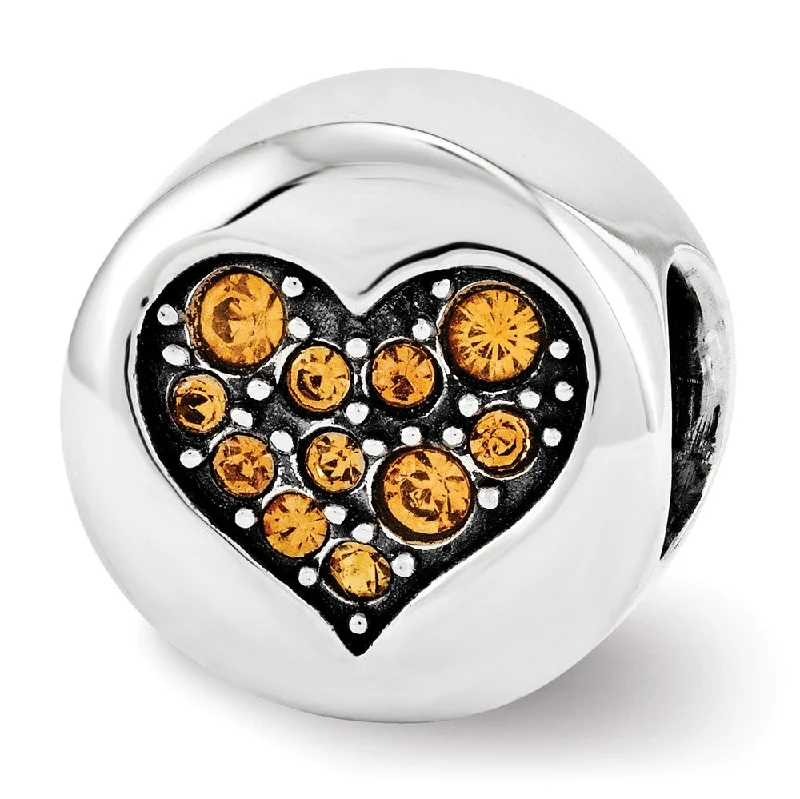 Exclusive Online Discounts On Stylish Jewelry Sterling Silver with Crystals Nov Golden Heart Balance Bead Charm Exclusive Online Discounts On Stylish Jewelry Sterling Silver with Crystals Nov Golden Heart Balance Bead Charm