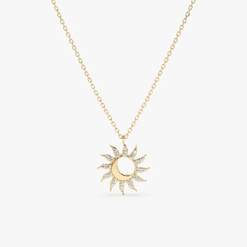 Unmissable Jewelry Discounts – Elevate Your Look For Less Sun & Moon Diamond Necklace, Gracie
