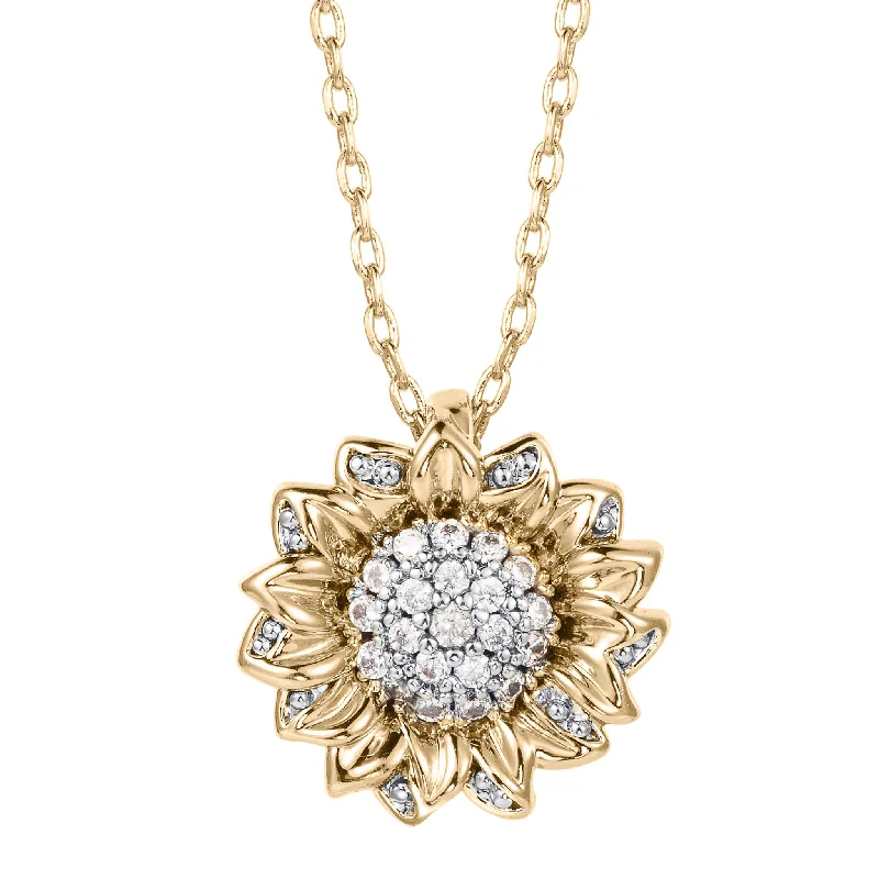 Shop Dazzling Rings, Earrings, And More At Special Discounts Sunlit Sunflower Trio Pendant