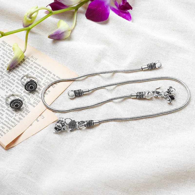 Sparkle For Less – Shop Jewelry Deals Now Teejh Taya Set Of Anklet and Toe Ring