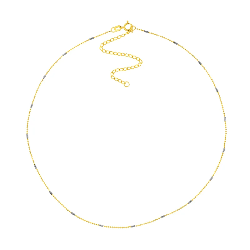 Best Jewelry Sale – Shop Exclusive Designs Now Two Tone Saturn Chain Choker