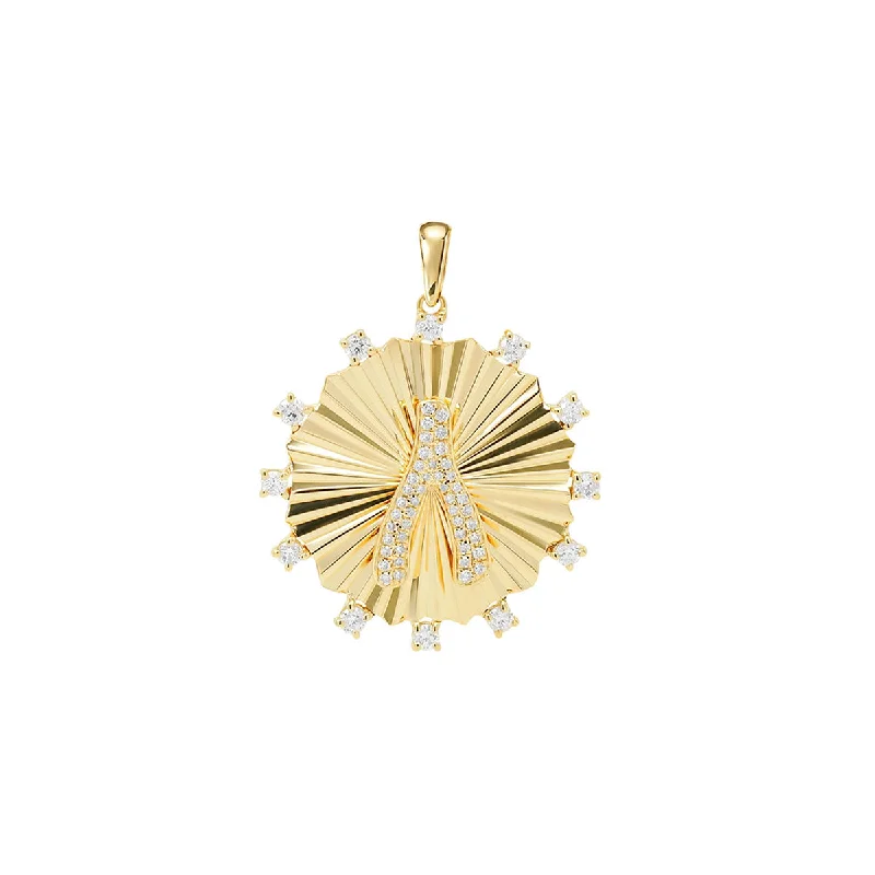 Grab Stylish Jewelry Before The Sale Ends Wishbone Medallion Charm | 4GMS 0.50TCW
