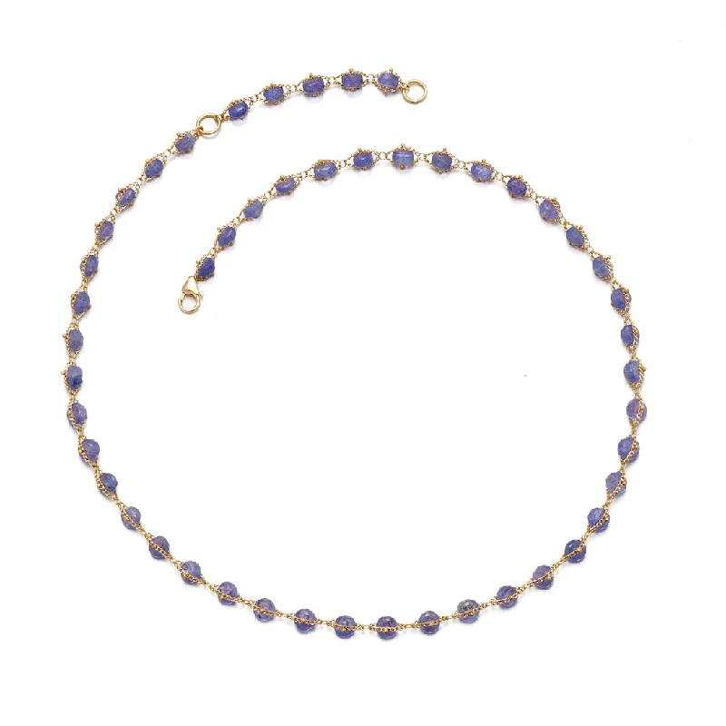 Dazzle In Elegance With Our Biggest Jewelry Sale Woven Tanzanite Necklace
