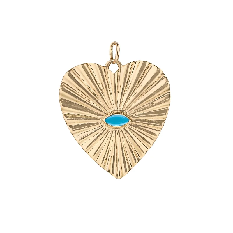 Celebrate With Sparkle – Jewelry Sale Now Live 10K Gold Large Textured Heart Pendant with Turquoise Celebrate With Sparkle – Jewelry Sale Now Live 10K Gold Large Textured Heart Pendant with Turquoise