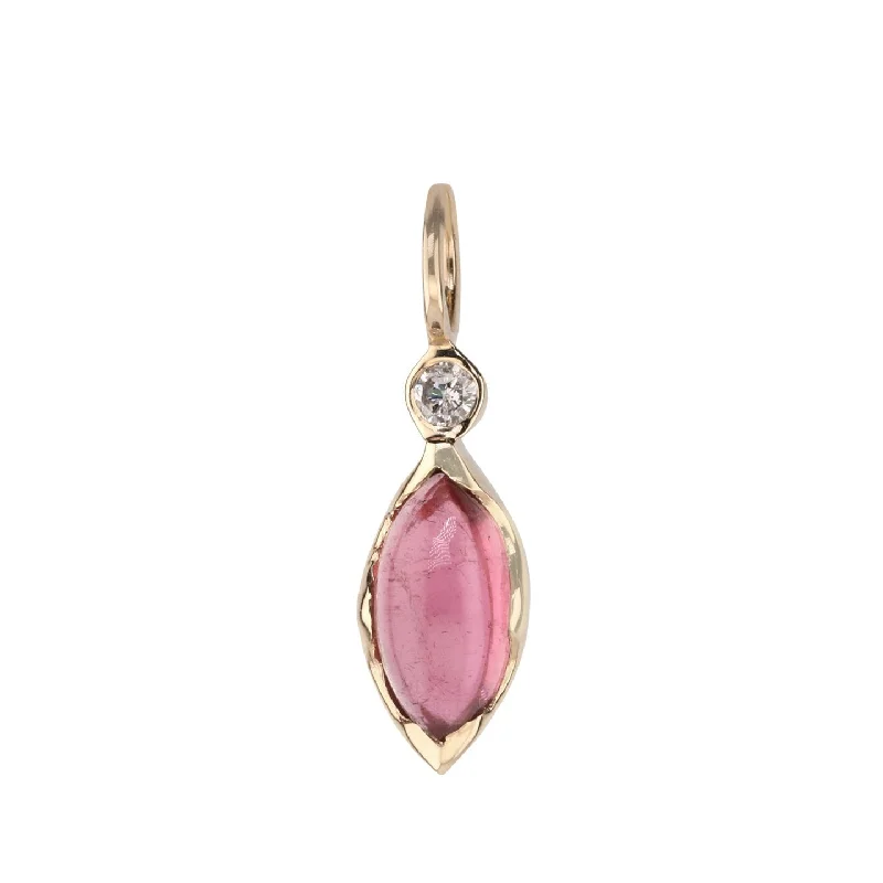 Everyday Jewelry Essentials Now On Sale Gold Bezel-Set Marquise Pink Tourmaline "Talisman" Pendant Everyday Jewelry Essentials Now On Sale Gold Bezel-Set Marquise Pink Tourmaline "Talisman" Pendant