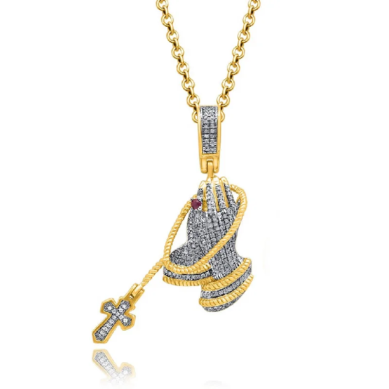 Luxury Meets Affordability – Jewelry Sale Live Now 10K 0.27-0.31CT D-PRAYING HAND