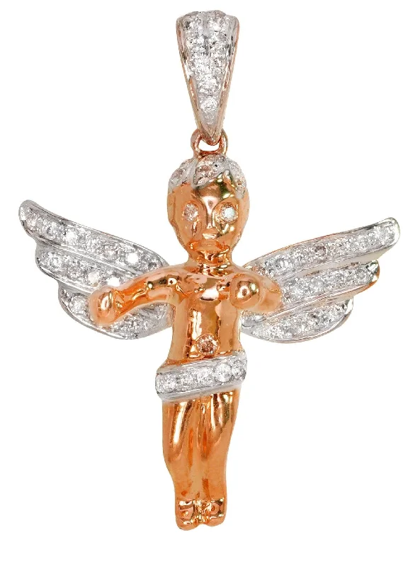 Buy More, Save More On Stunning Jewelry Pieces Diamond Angel Pendant | 4.73 Grams | 0.58 Carats