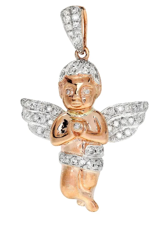 Exclusive Jewelry Bundles At Discounted Prices Diamond Angel Pendant | 5.85 Grams | 0.61 Carats