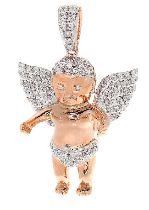 Shop Trending Jewelry With Exclusive Savings Diamond Angel Pendant | 9.49 Grams | 0.99 Carats