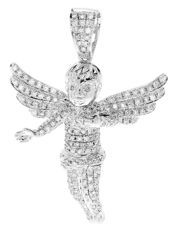 Holiday Jewelry Sale – Perfect Gifts At Great Prices Diamond Angel Pendant | 8.68 Grams | 2.07 Carats
