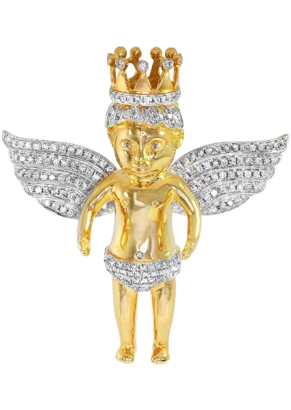 Exclusive Online Discounts On Stylish Jewelry Diamond Angel Pendant | 30.22 Grams | 2.56 Carats