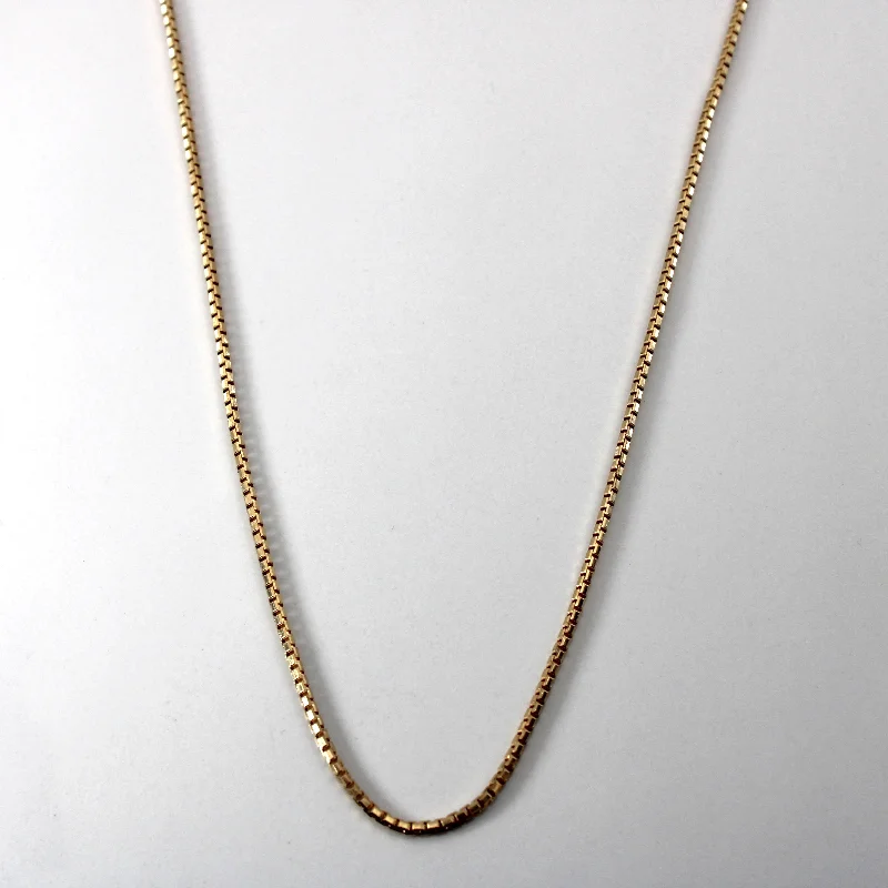 The Ultimate Jewelry Sale – Exclusive Styles At Great Prices 10k Yellow Gold Box Chain | 22"|